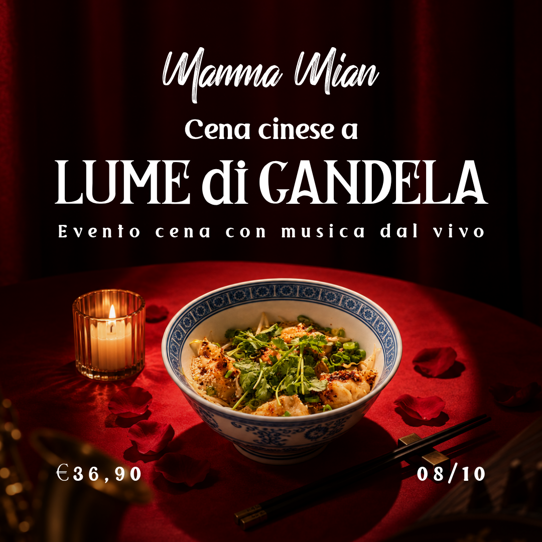 CENA CINESE A LUME DI CANDELA
